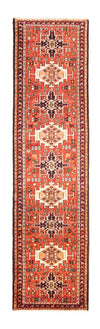 Qaraja Alfombra 77x292cm - Alfombra persa - Alfombra de pasillo / Rojo / 77 x 292 cm Alfombra de pasillo
