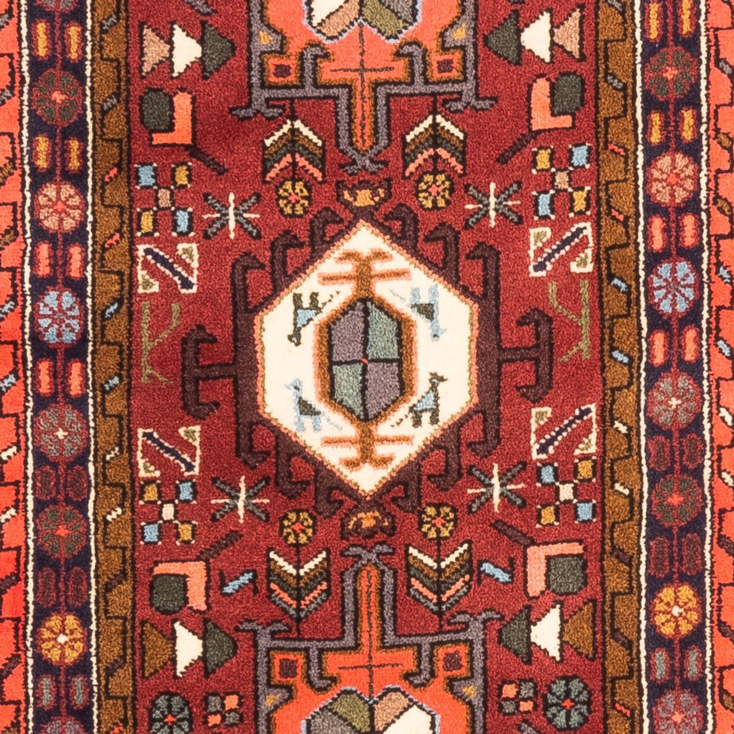 Alfombra de pasillo Alfombra persa - Nómada - 267 x 66 cm - rojo