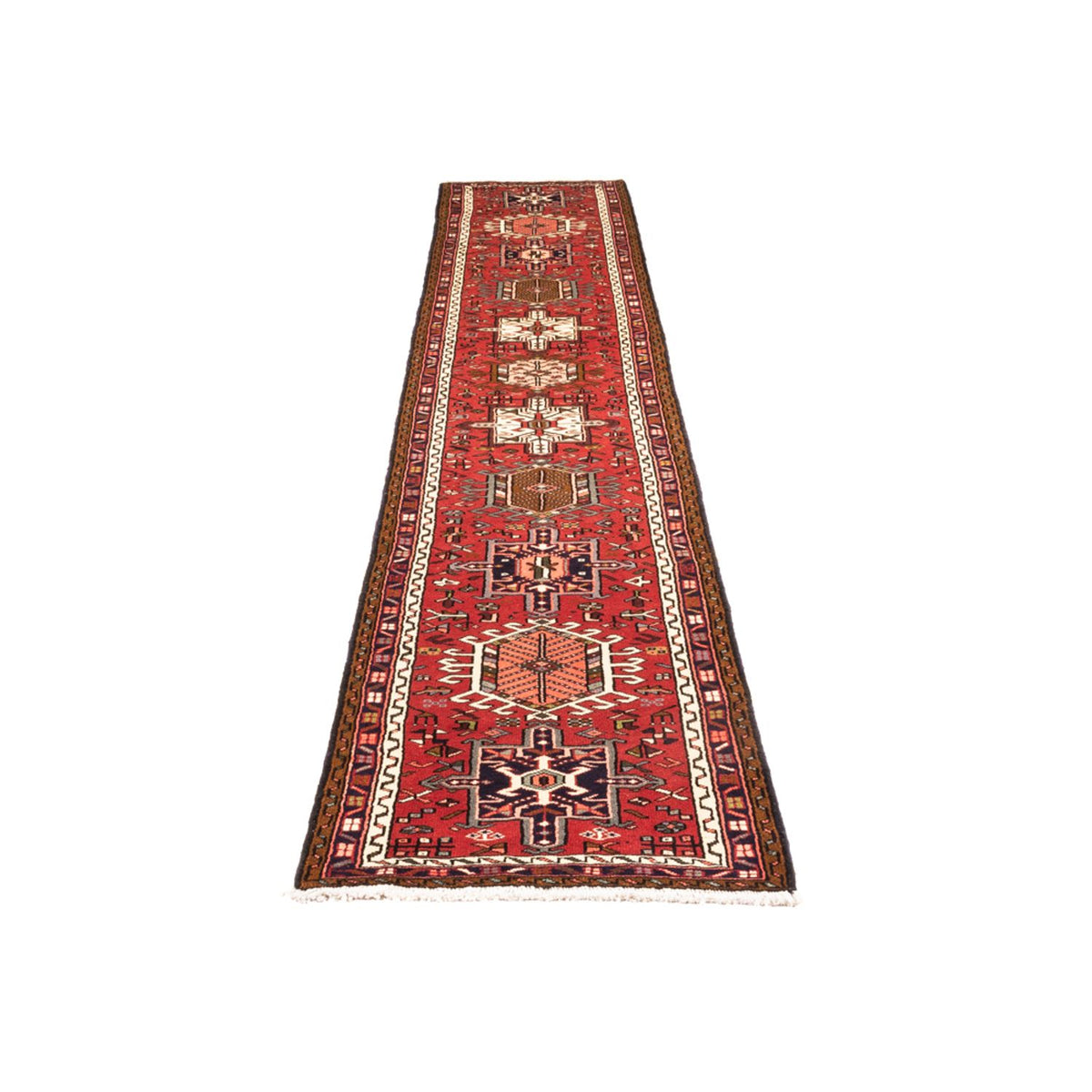 Alfombra de pasillo Alfombra persa - Nómada - 390 x 70 cm - rojo