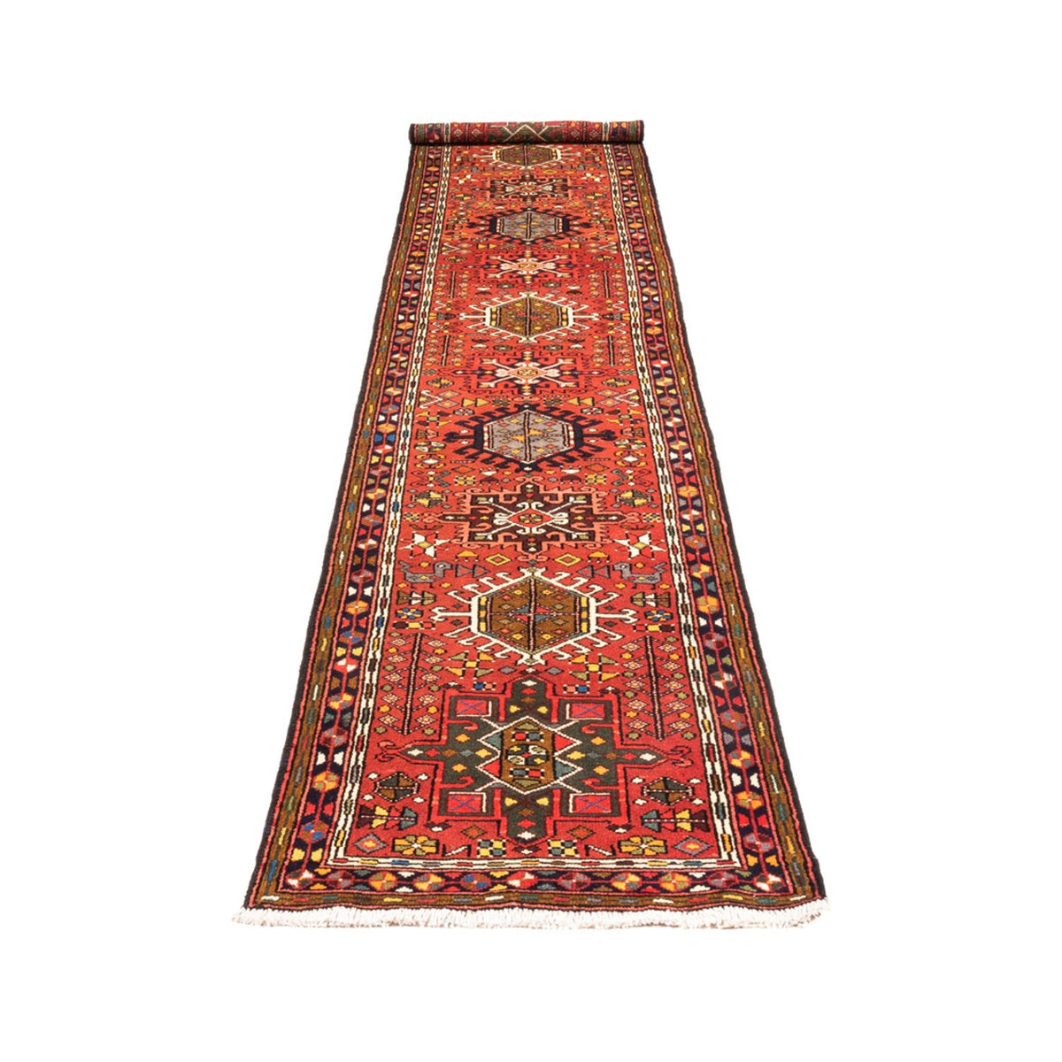 Alfombra de pasillo Alfombra persa - Nómada - 390 x 70 cm - rojo