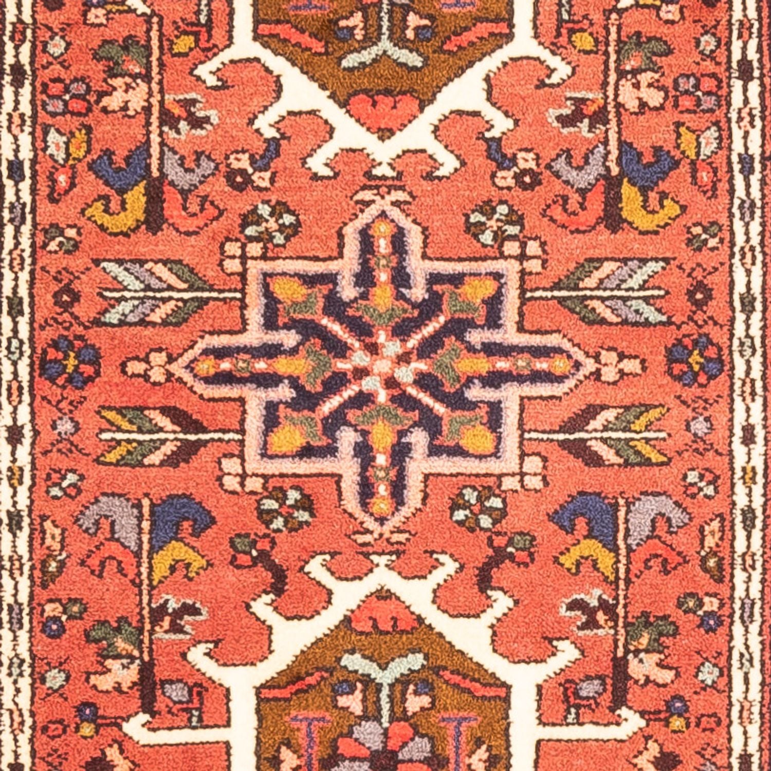Alfombra de pasillo Alfombra persa - Nómada - 296 x 74 cm - rojo