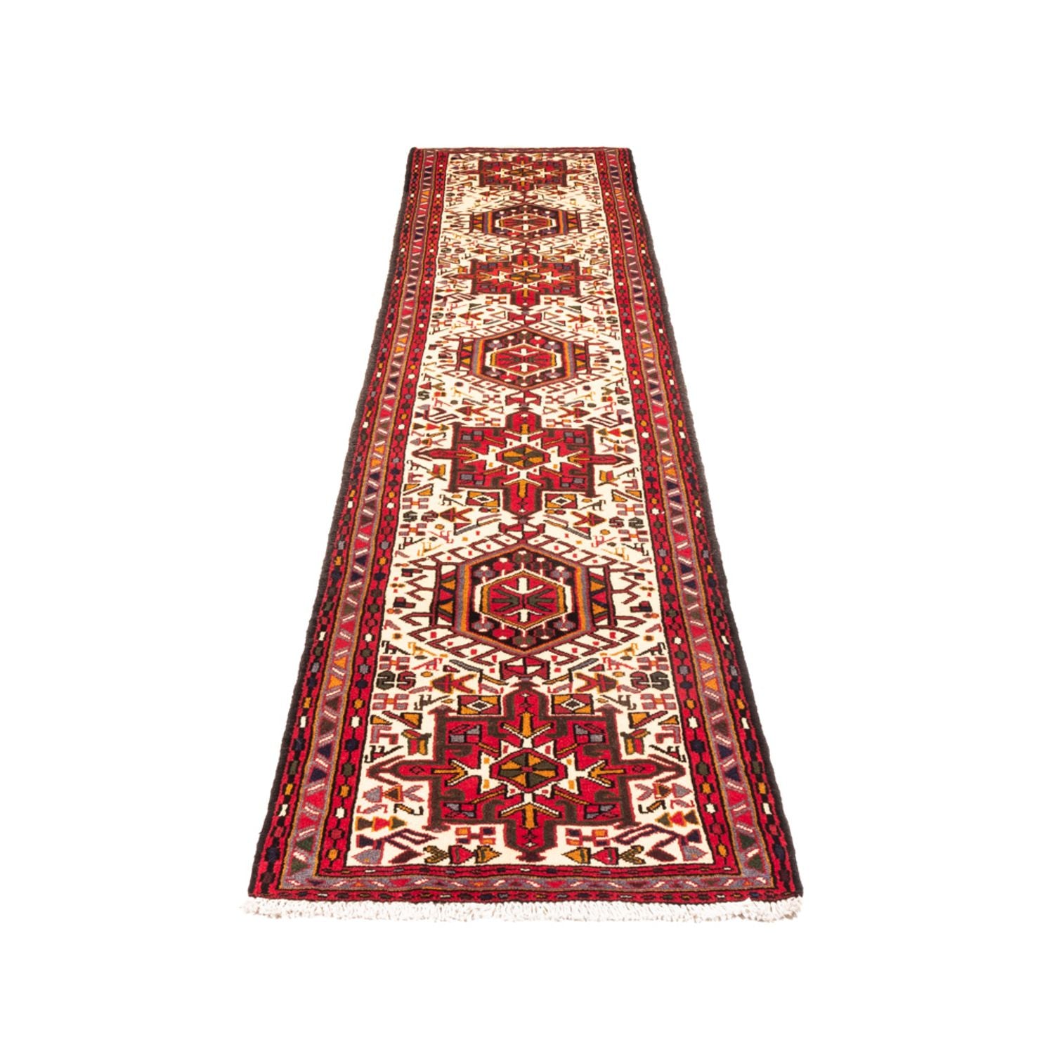Alfombra de pasillo Alfombra persa - Nómada - 288 x 68 cm - beige