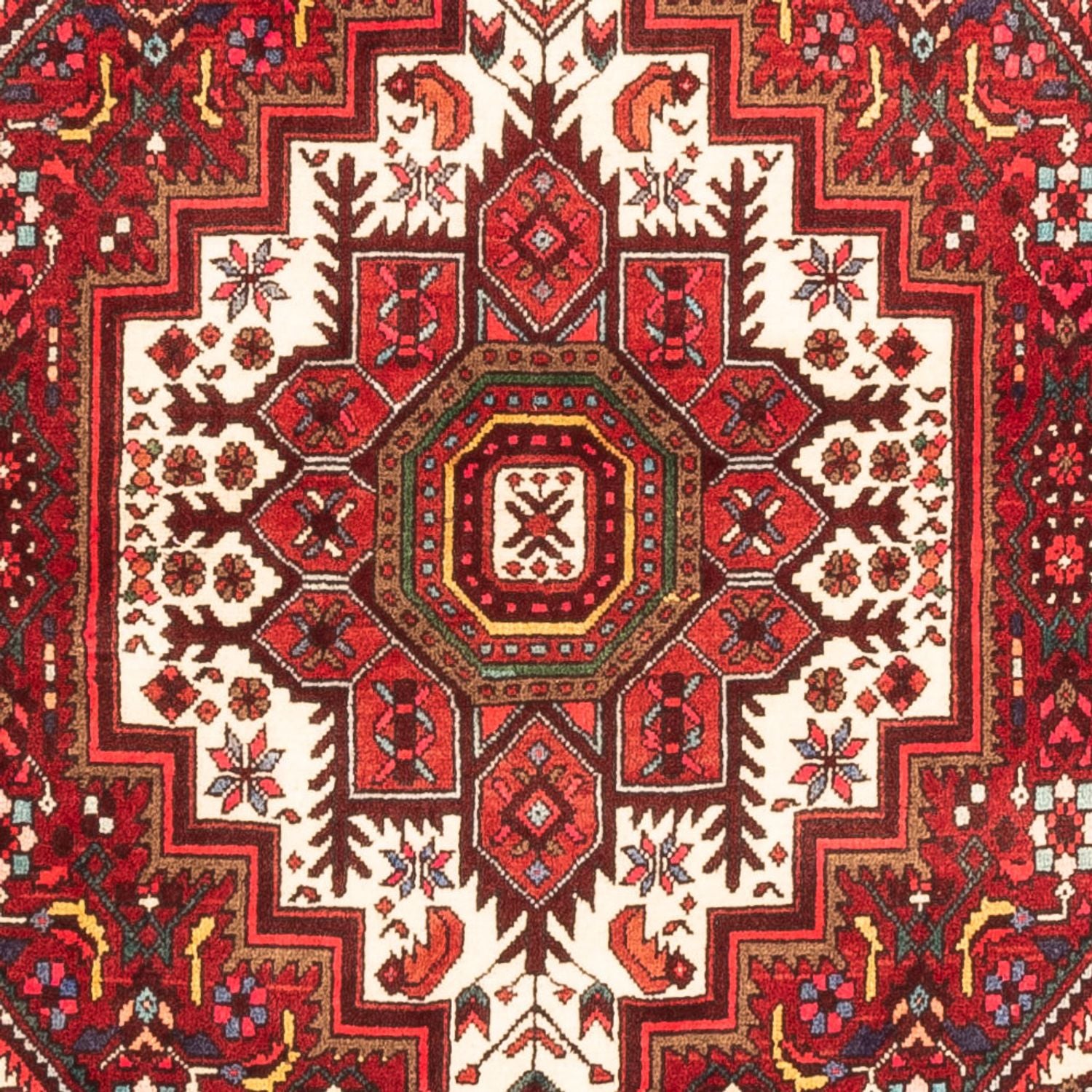 Alfombra persa - Nómada - 144 x 100 cm - rojo