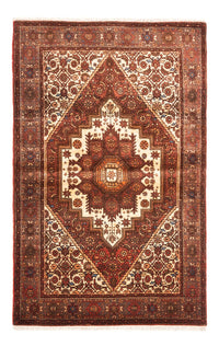 Alfombra persa - Keshan - 148 x 100 cm - beige oscuro