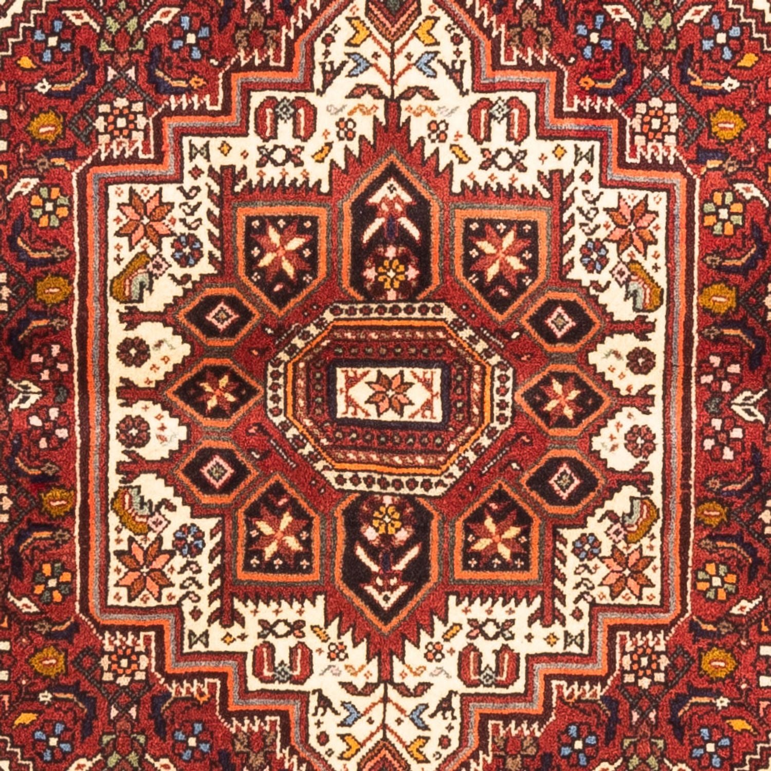 Alfombra persa - Nómada - 145 x 102 cm - rojo