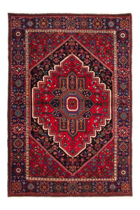 Alfombra persa - Nómada - 145 x 101 cm - rojo