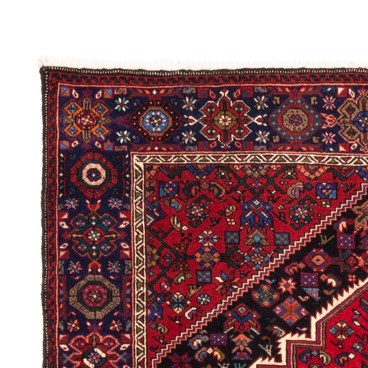 Alfombra persa - Nómada - 145 x 101 cm - rojo