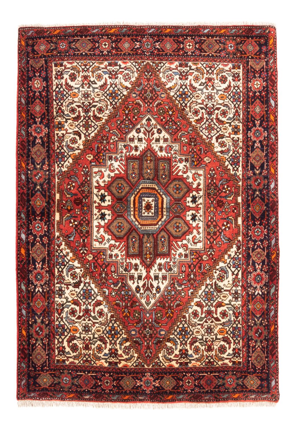 Alfombra persa - Nómada - 145 x 103 cm - crema