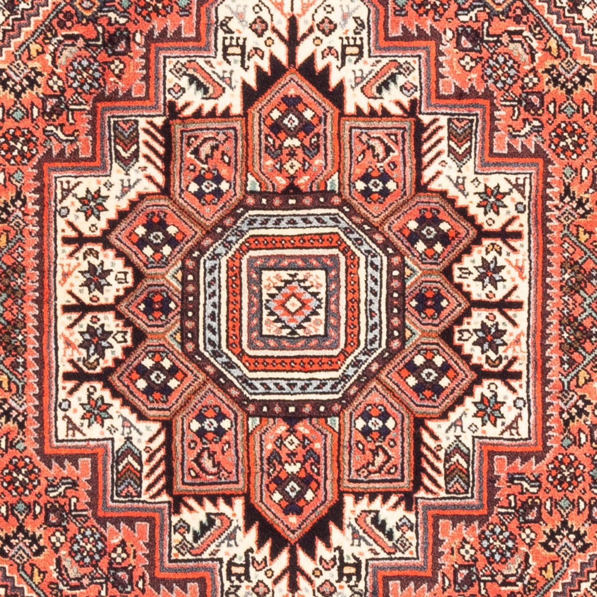 Alfombra persa - Nómada - 155 x 106 cm - rojo