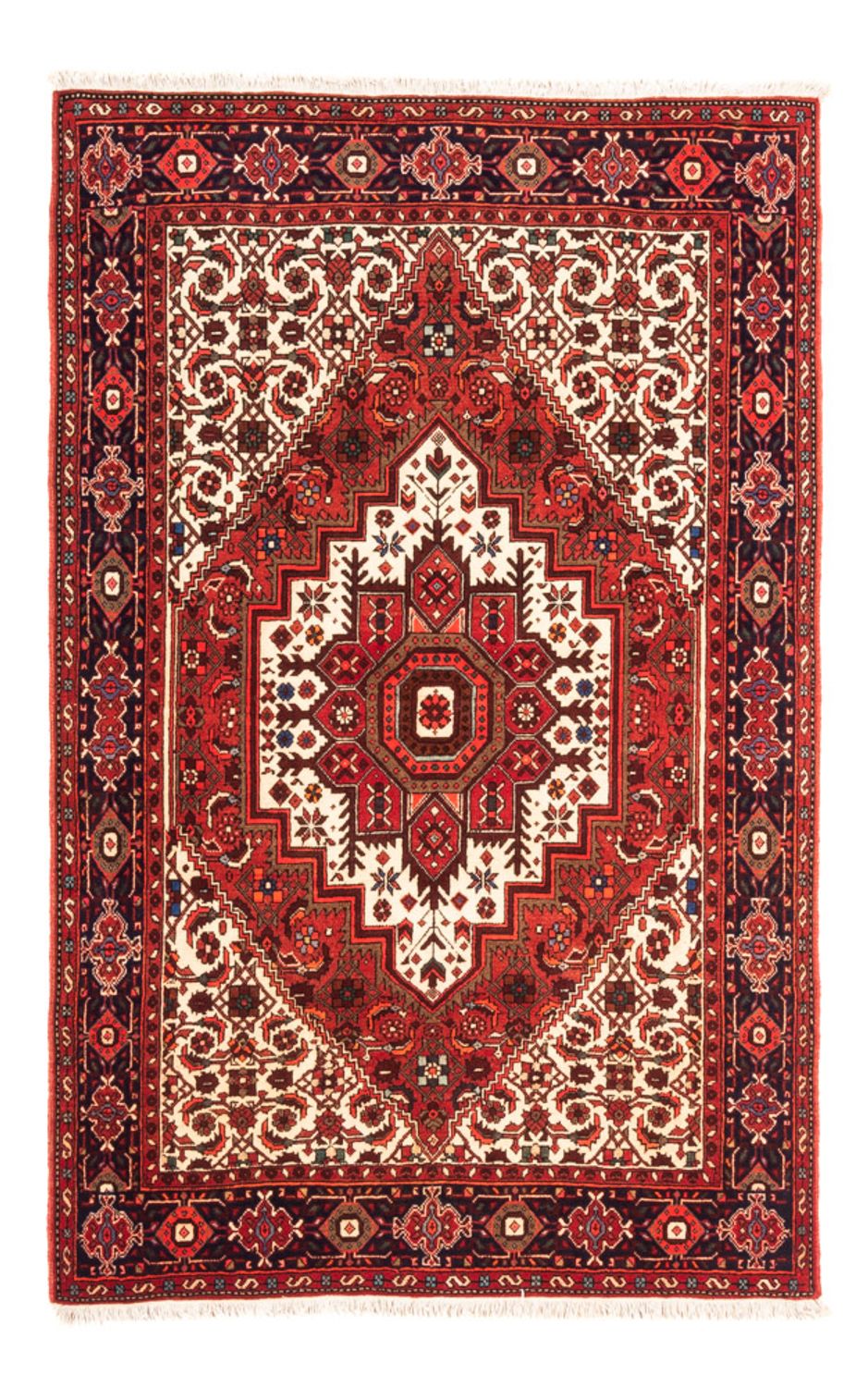 Alfombra persa - Nómada - 155 x 107 cm - rojo