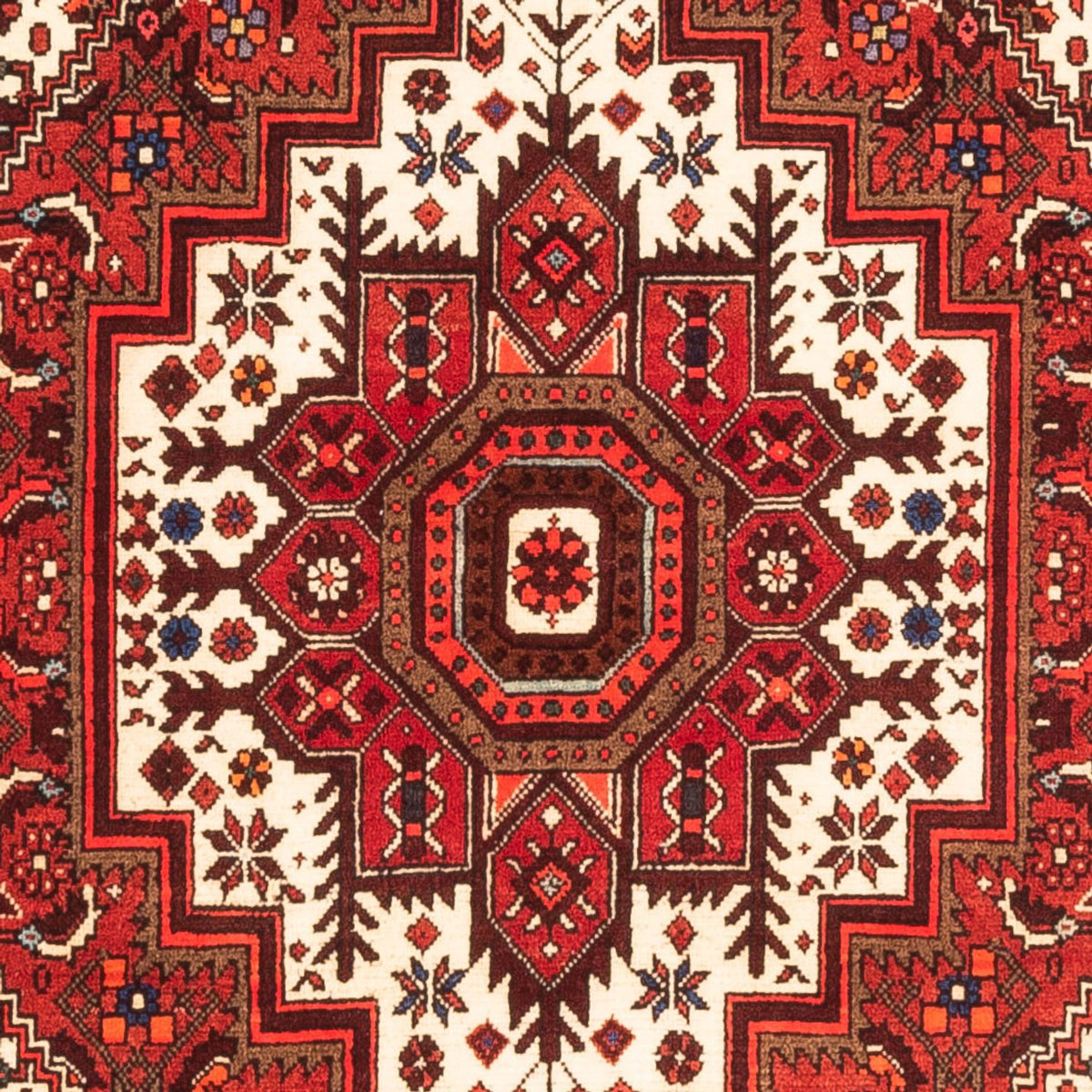Alfombra persa - Nómada - 155 x 107 cm - rojo