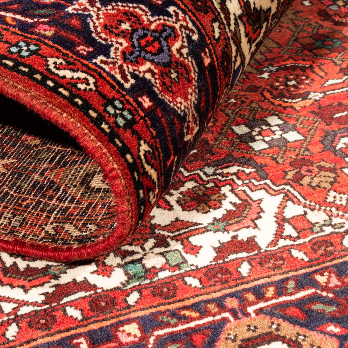 Alfombra persa - Nómada - 155 x 107 cm - rojo