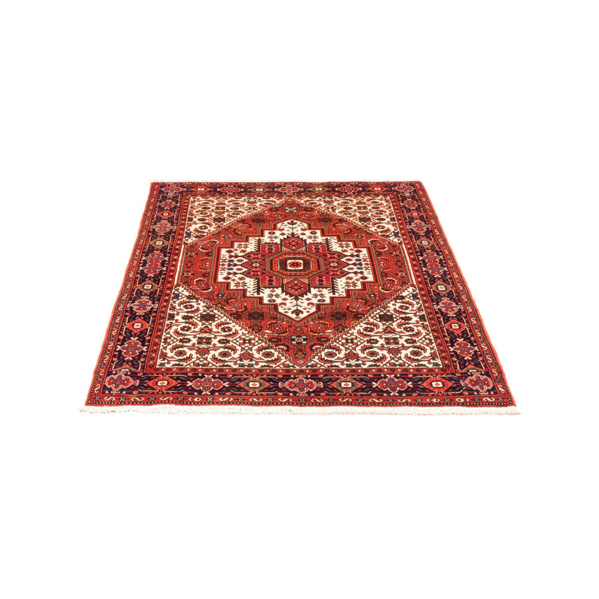 Alfombra persa - Nómada - 155 x 107 cm - rojo