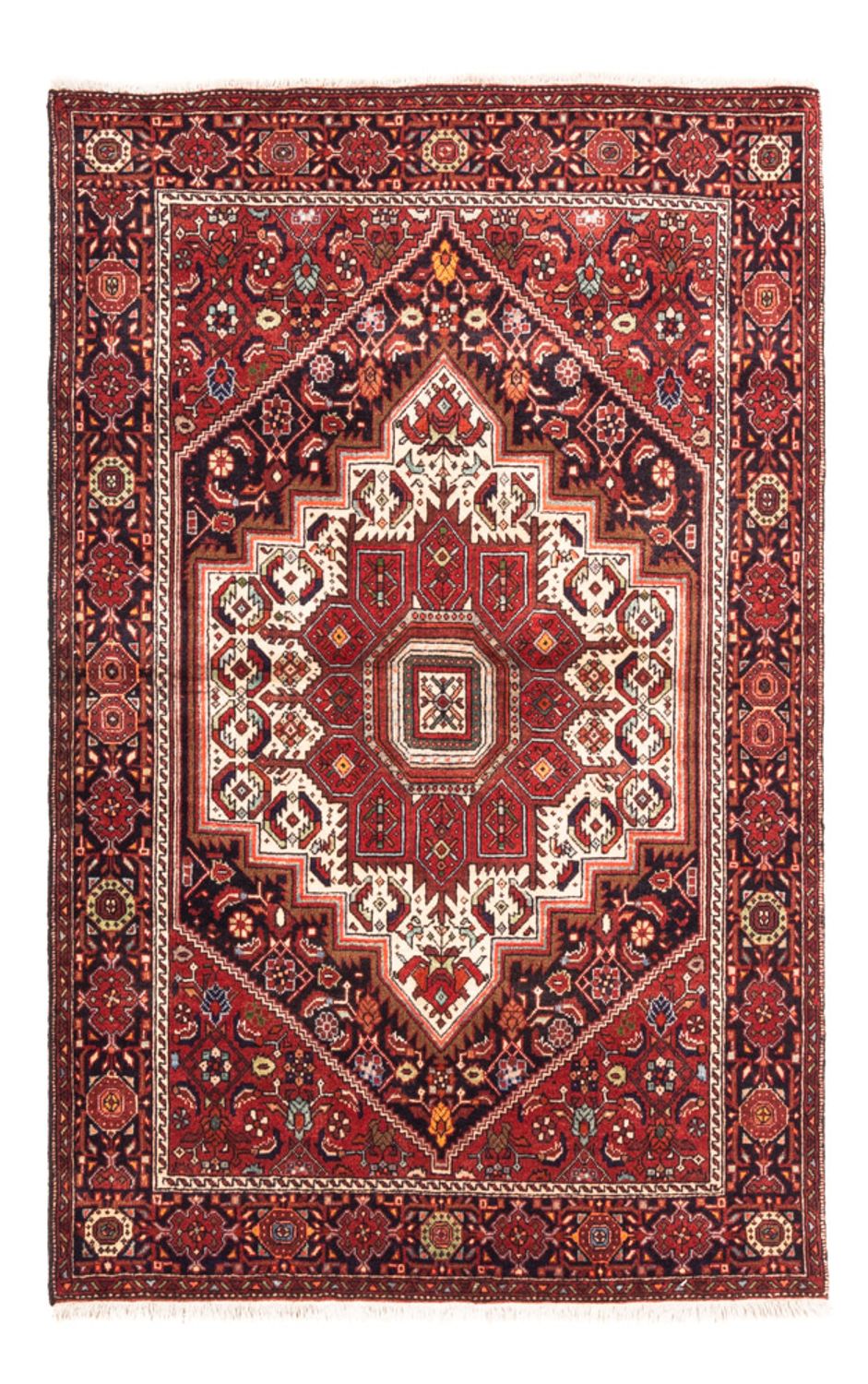 Alfombra persa - Nómada - 147 x 102 cm - rojo