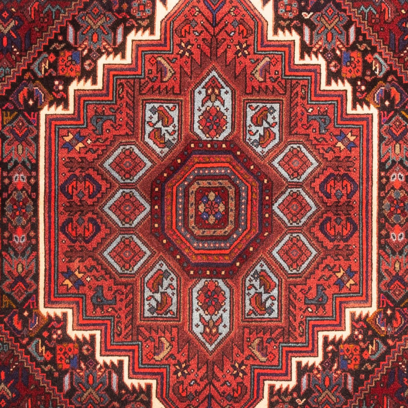Alfombra persa - Nómada - 153 x 101 cm - rojo oscuro