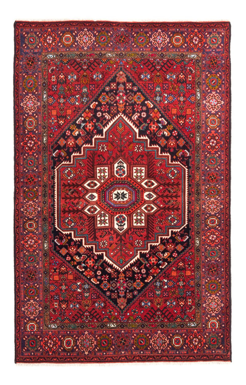 Alfombra persa - Nómada - 159 x 110 cm - rojo