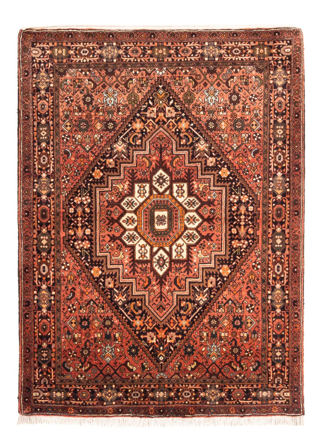 Alfombra persa - Nómada - 155 x 109 cm - rojo