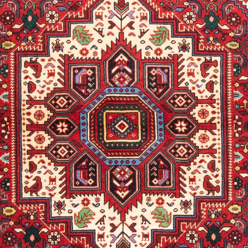Alfombra persa - Nómada - 144 x 110 cm - rojo
