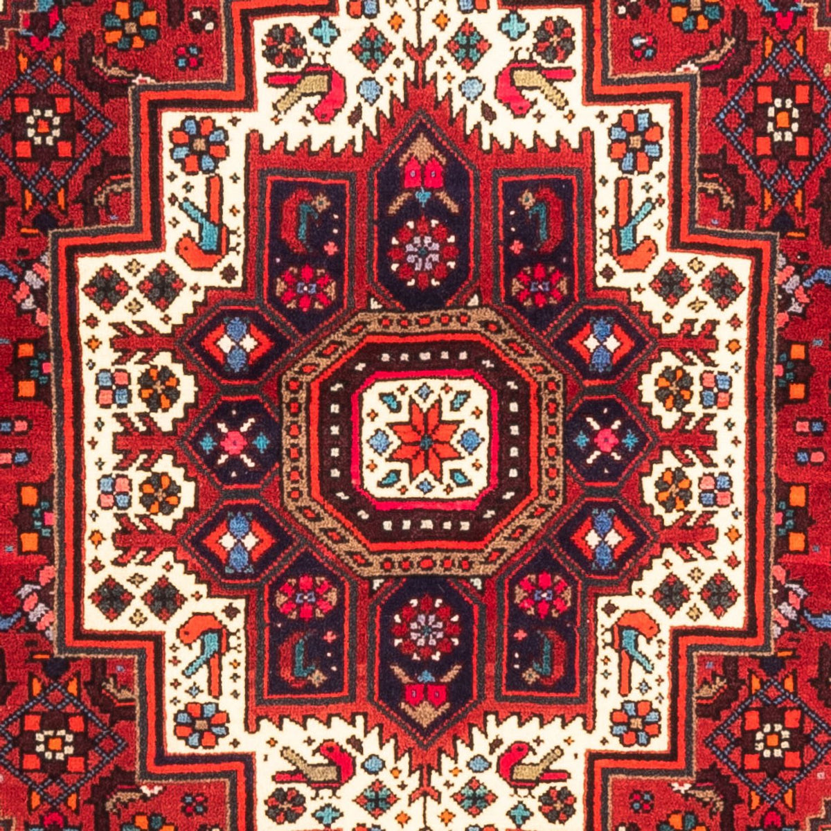 Alfombra persa - Nómada - 148 x 100 cm - rojo