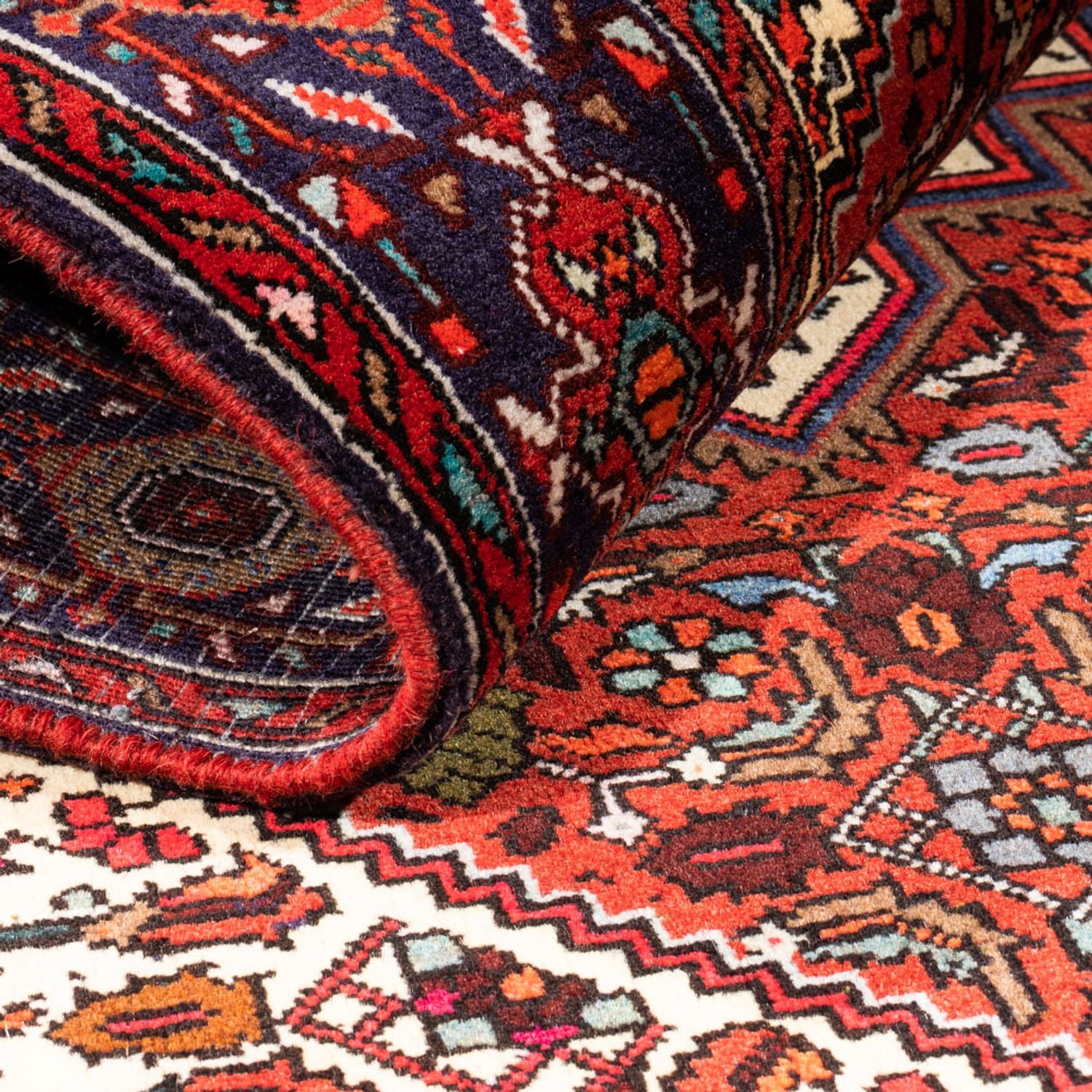Alfombra persa - Nómada - 160 x 100 cm - rojo