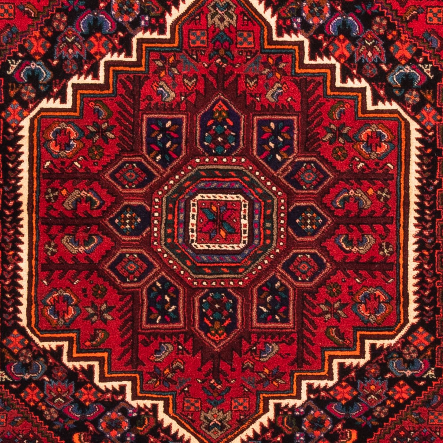 Alfombra persa - Nómada - 155 x 101 cm - rojo