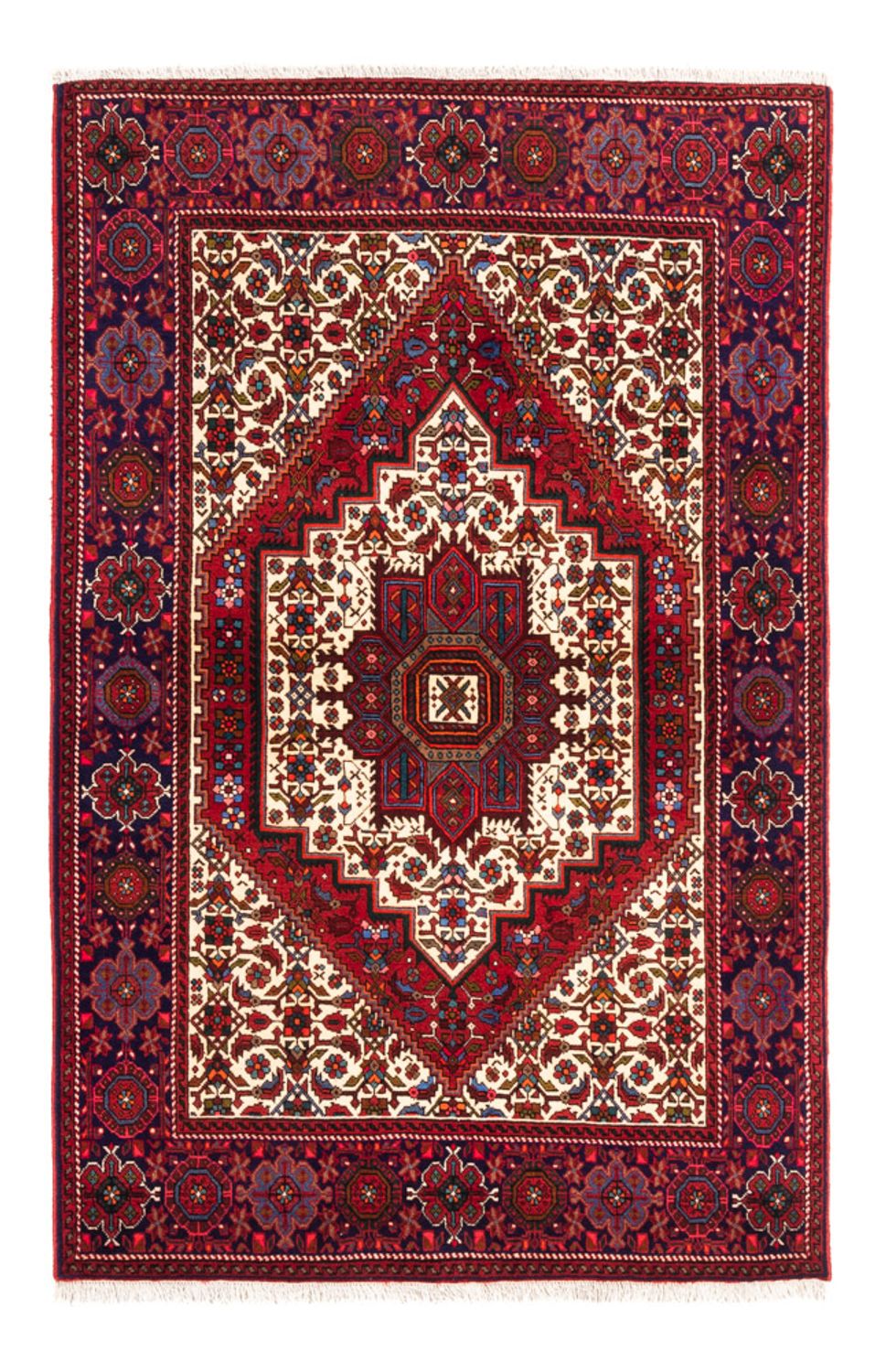 Alfombra persa - Nómada - 155 x 100 cm - rojo
