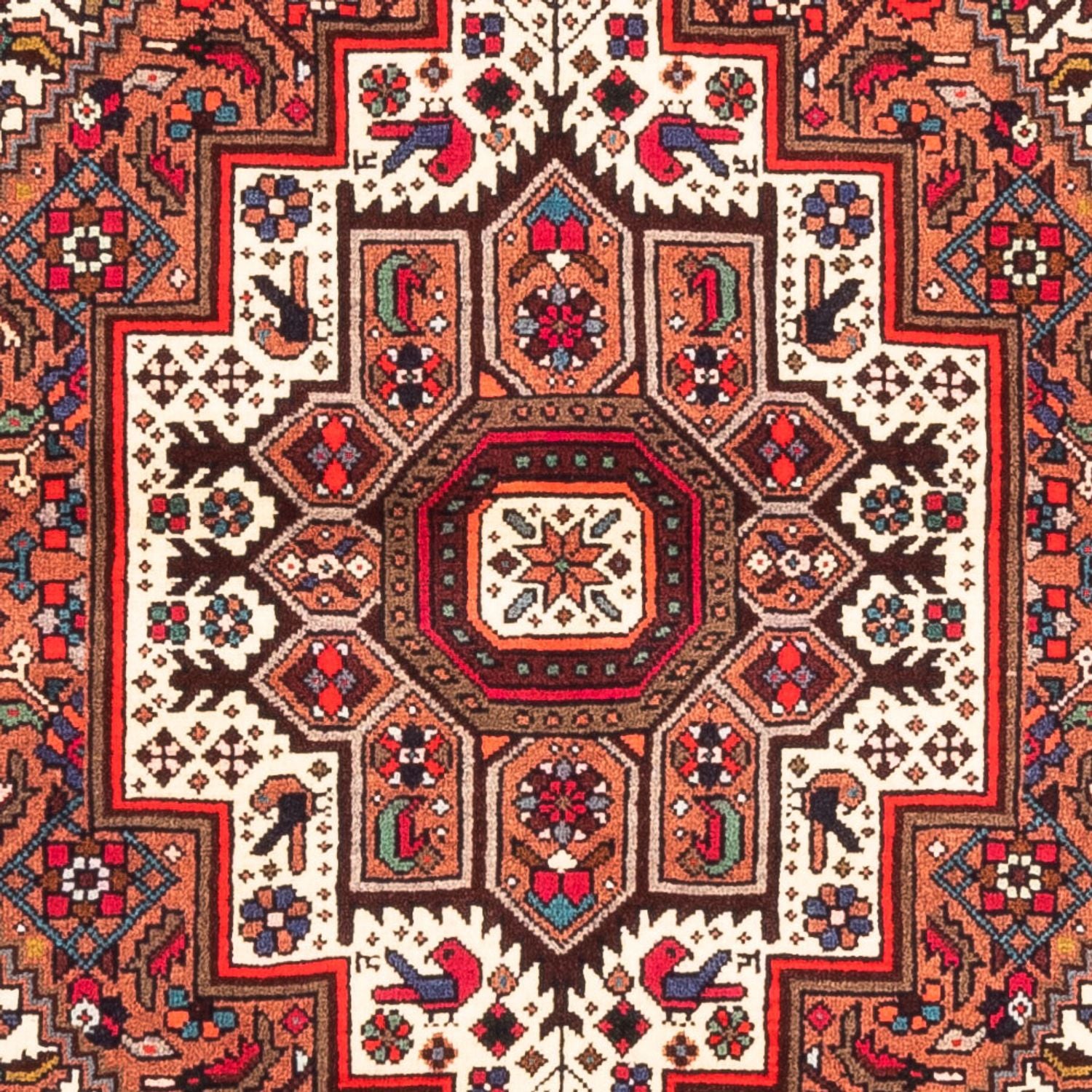 Alfombra persa - Nómada - 146 x 100 cm - rojo