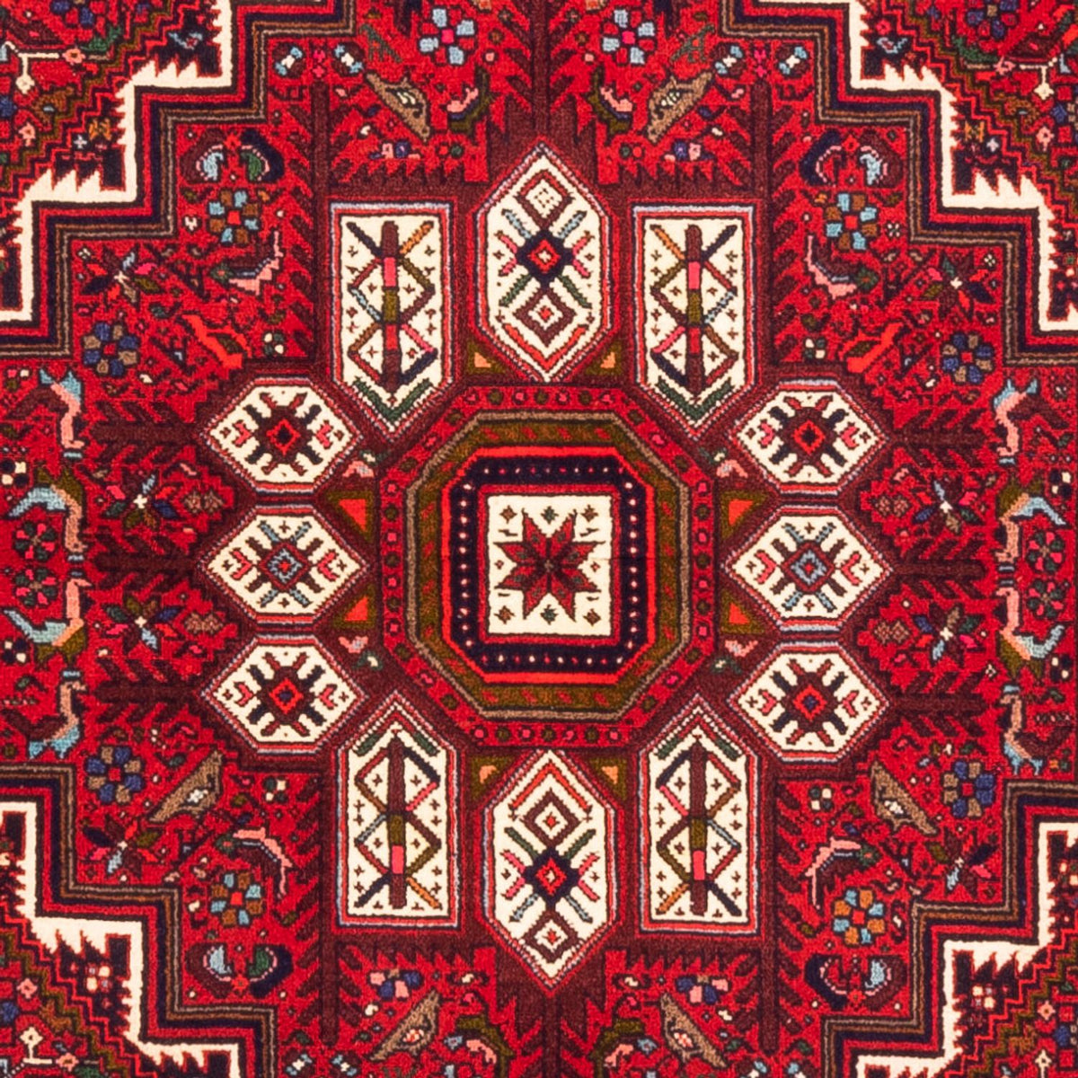 Alfombra persa - Nómada - 145 x 100 cm - rojo