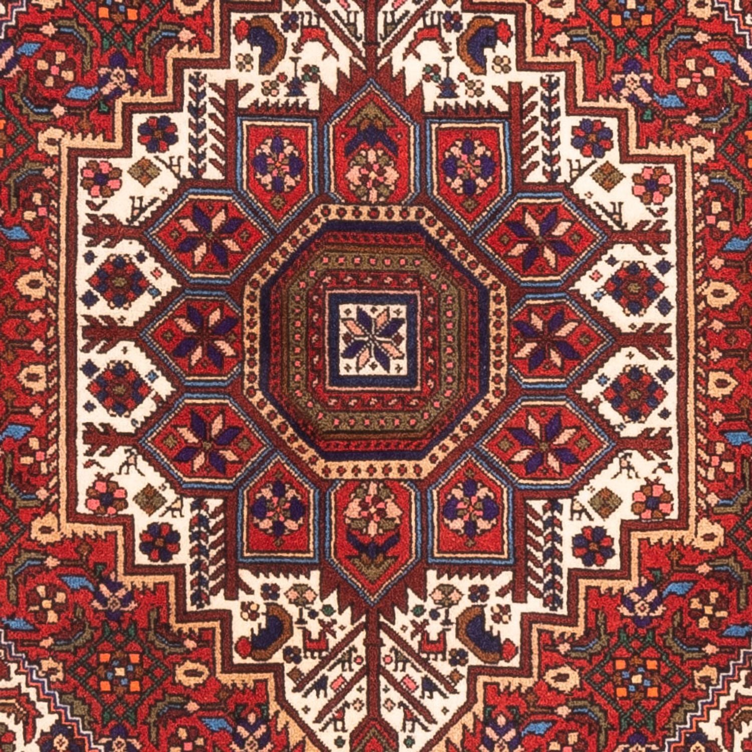 Alfombra persa - Nómada - 148 x 98 cm - rojo