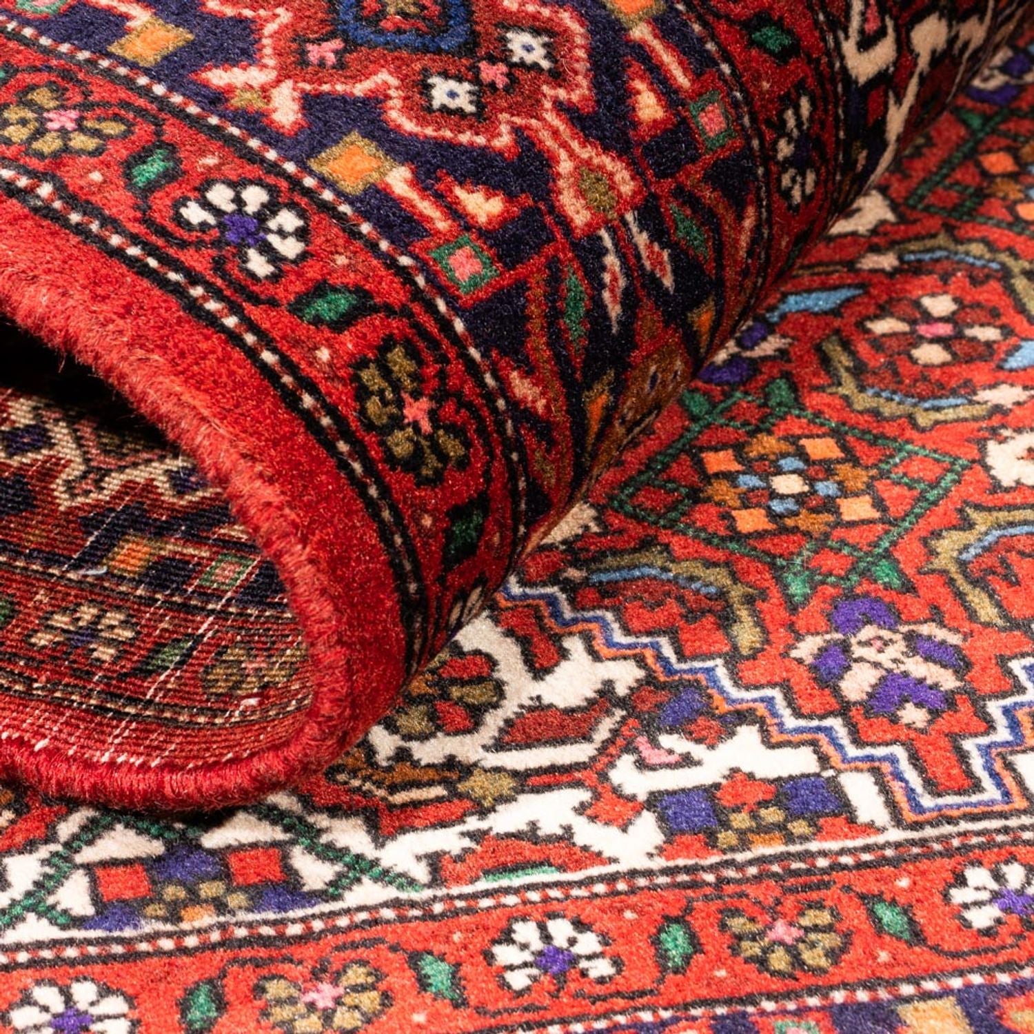 Alfombra persa - Nómada - 148 x 98 cm - rojo