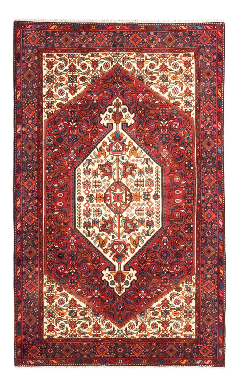 Alfombra persa - Nómada - 155 x 100 cm - rojo