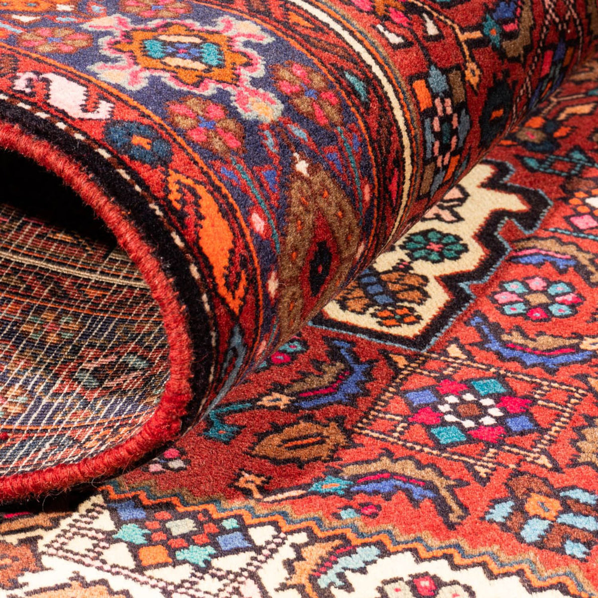Alfombra persa - Nómada - 155 x 100 cm - rojo