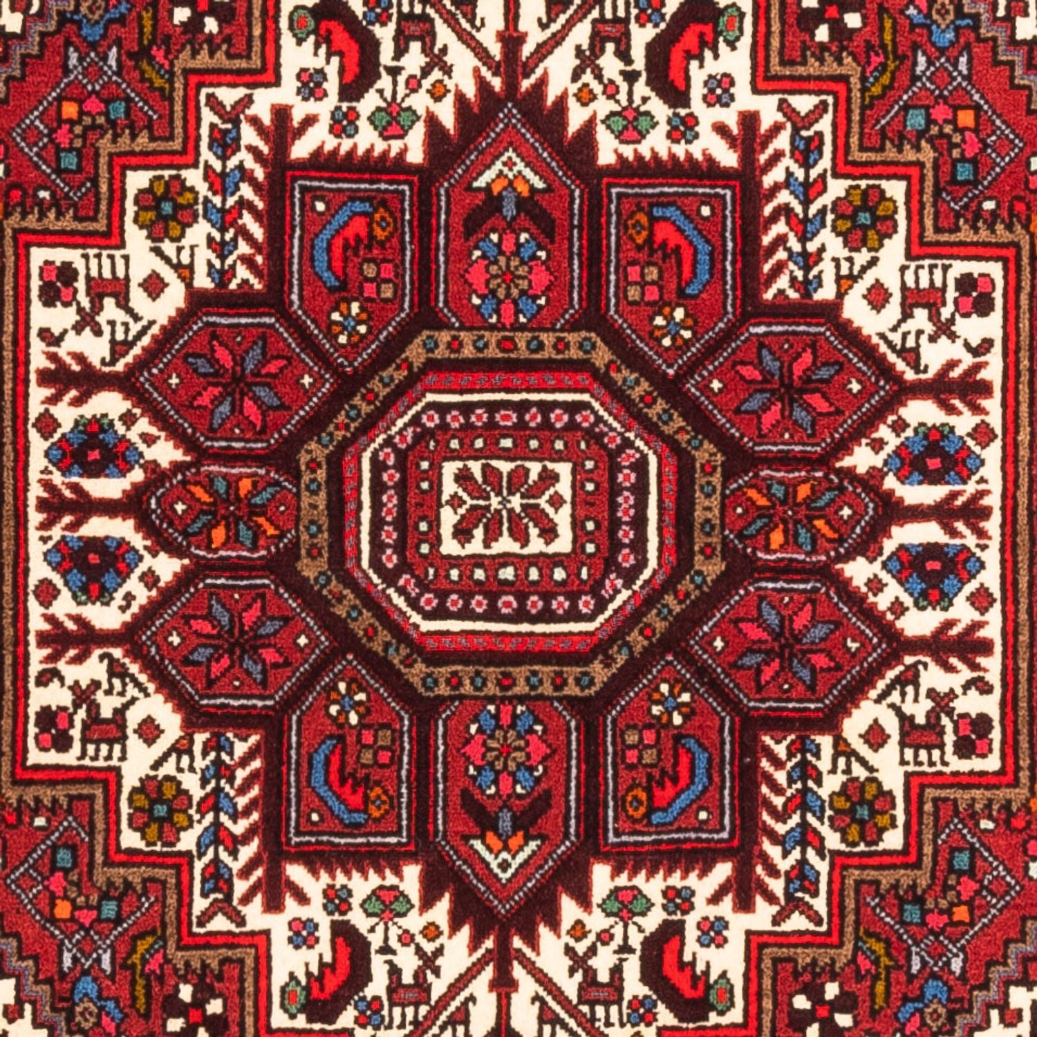 Alfombra persa - Nómada - 150 x 98 cm - rojo