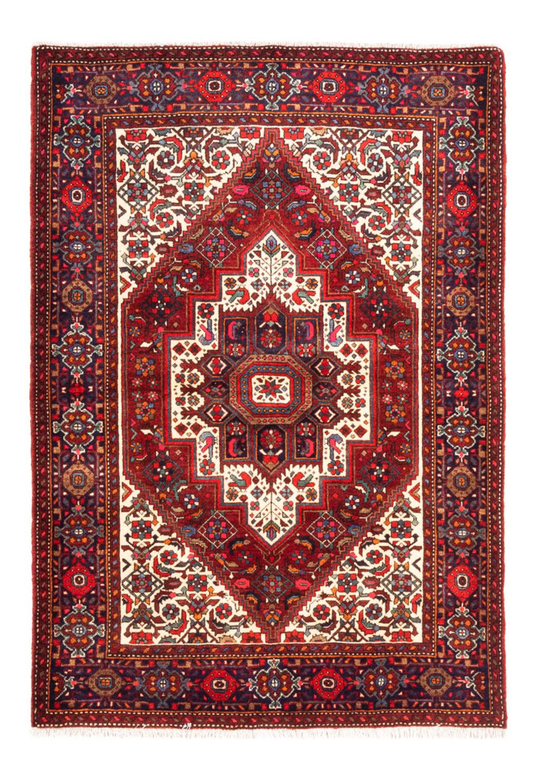 Alfombra persa - Nómada - 147 x 104 cm - rojo