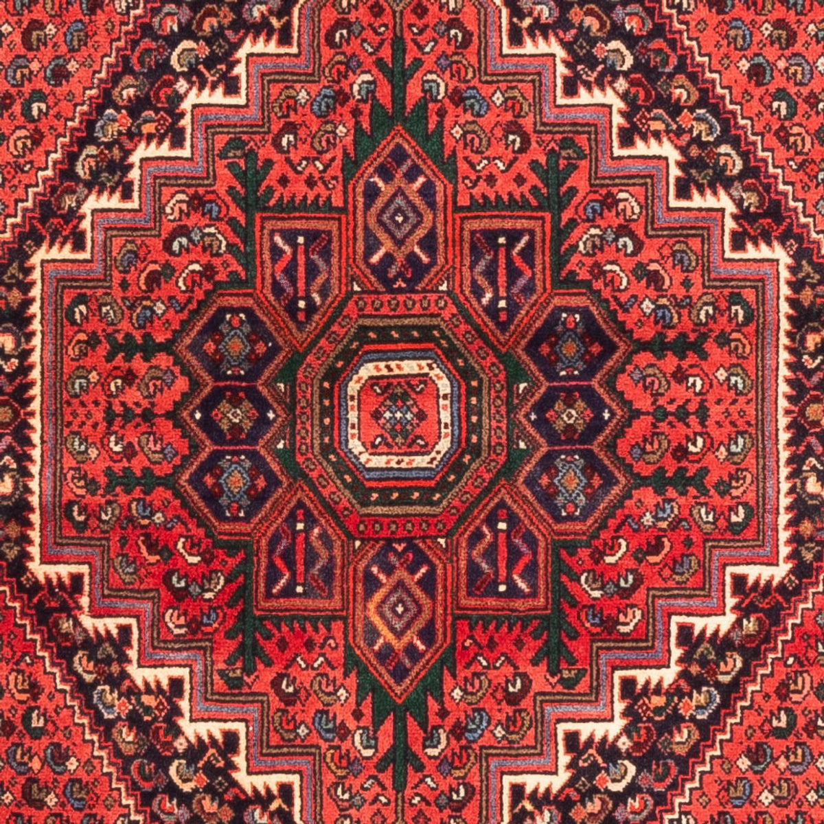 Alfombra persa - Nómada - 148 x 100 cm - rojo