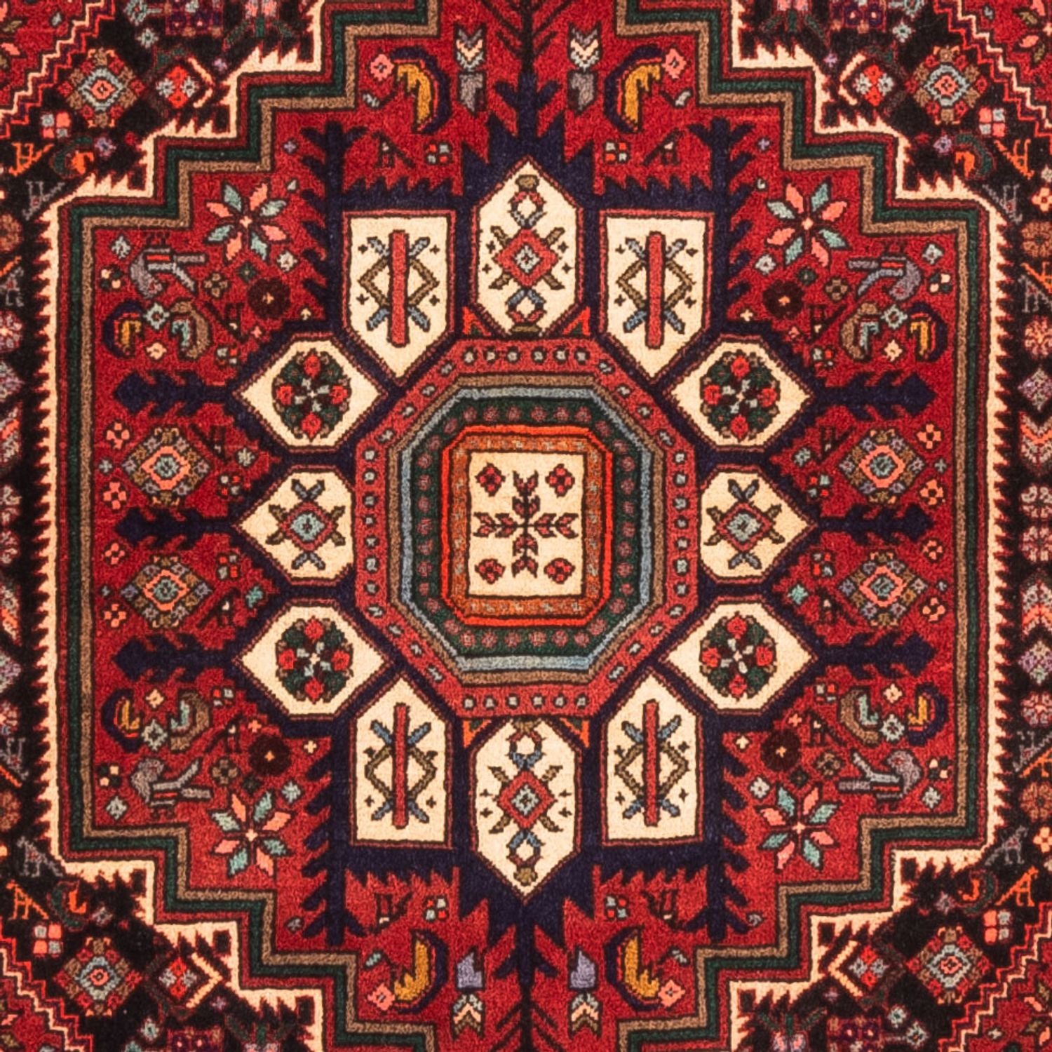 Alfombra persa - Nómada - 152 x 100 cm - rojo