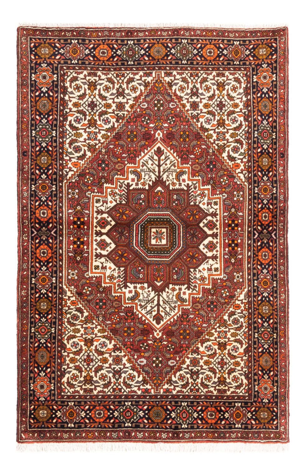 Alfombra persa - Nómada - 149 x 100 cm - rojo