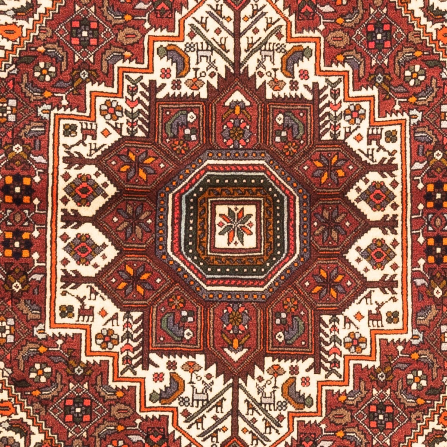 Alfombra persa - Nómada - 149 x 100 cm - rojo