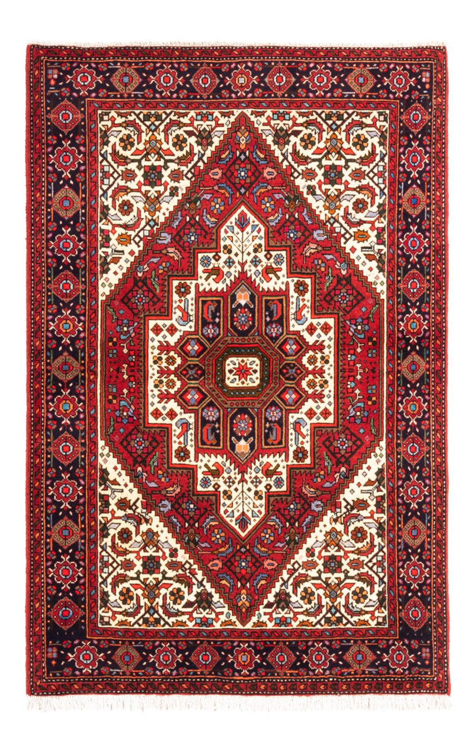 Alfombra persa - Nómada - 150 x 97 cm - rojo