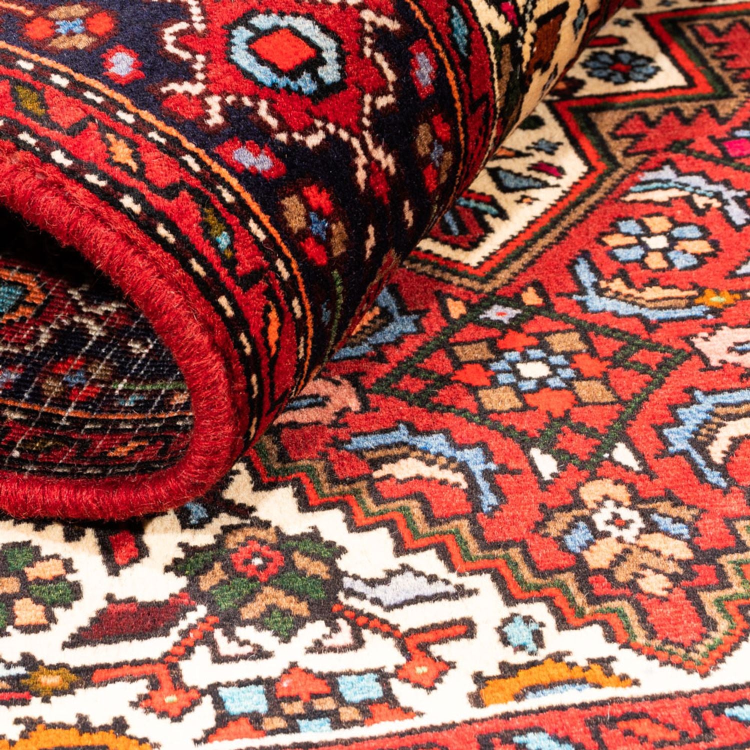 Alfombra persa - Nómada - 150 x 97 cm - rojo