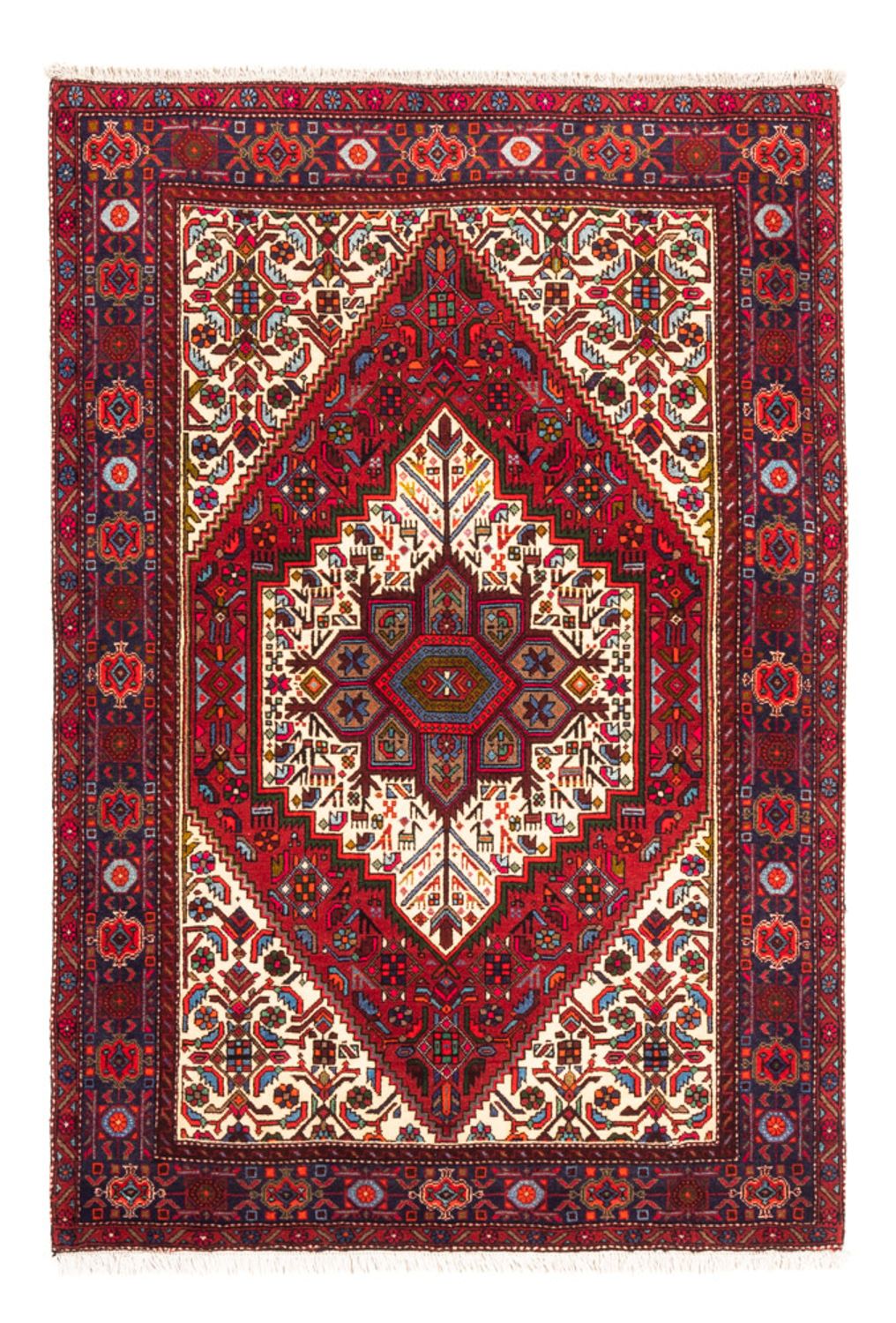 Alfombra persa - Nómada - 146 x 100 cm - rojo