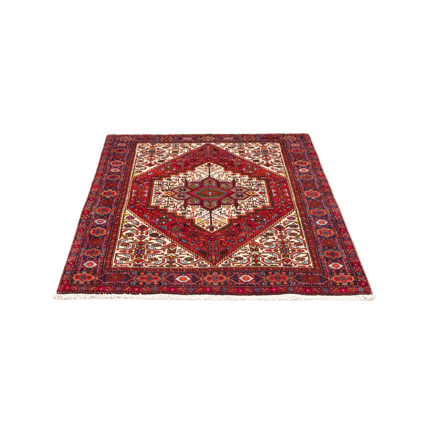 Alfombra persa - Nómada - 146 x 100 cm - rojo
