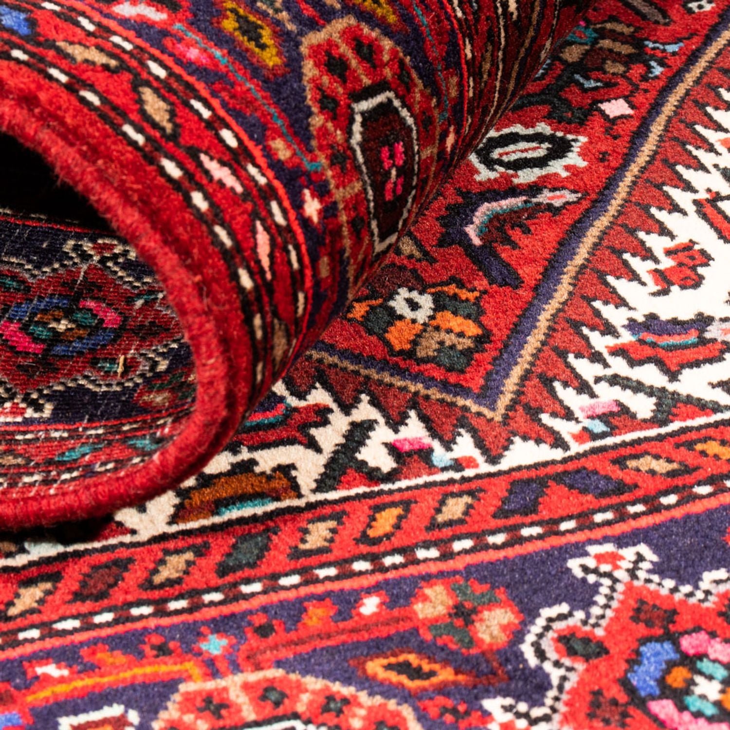 Alfombra persa - Nómada - 152 x 100 cm - rojo