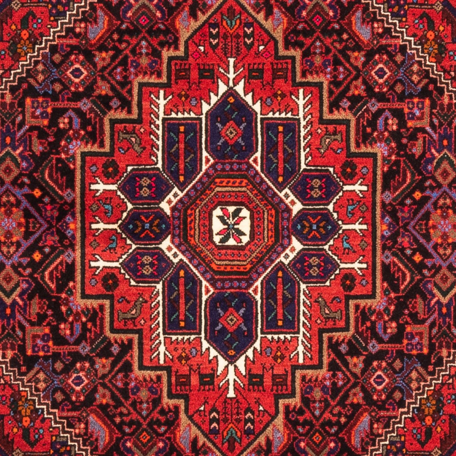 Alfombra persa - Nómada - 148 x 102 cm - rojo