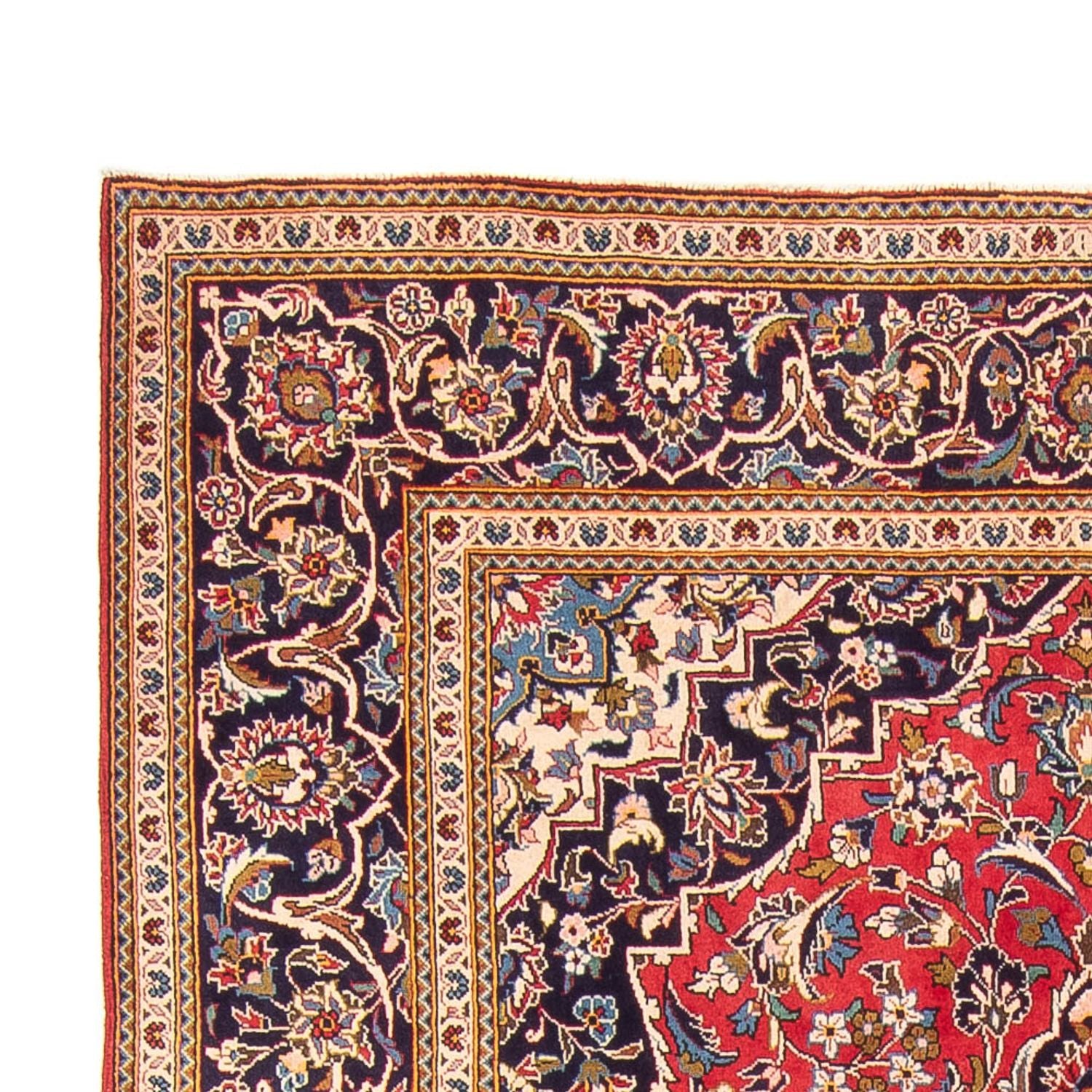 Alfombra persa - Keshan - 293 x 193 cm - rojo