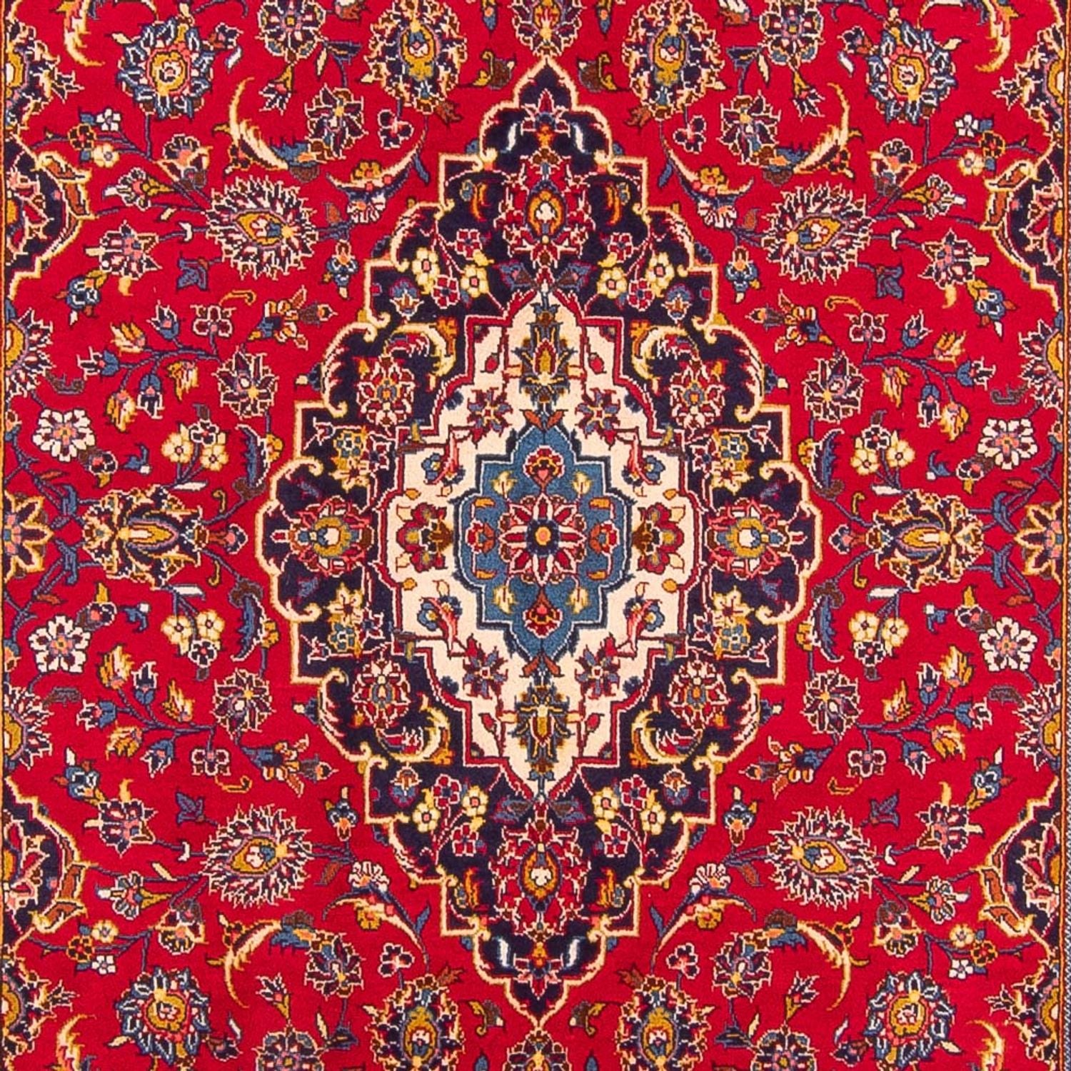 Alfombra persa - Keshan - 294 x 194 cm - rojo