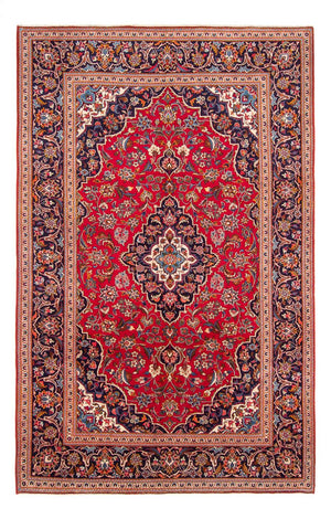 Alfombra persa - Keshan - 293 x 195 cm - rojo