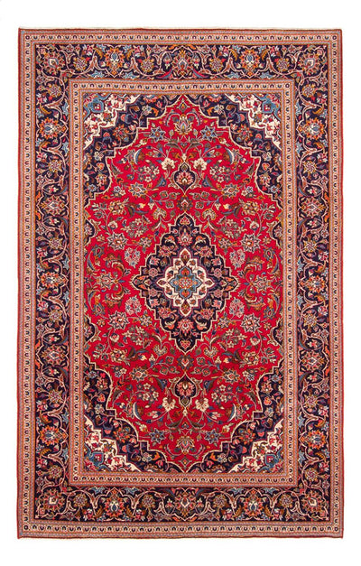 Kashan Alfombra 195x293cm - Alfombra persa - rojo