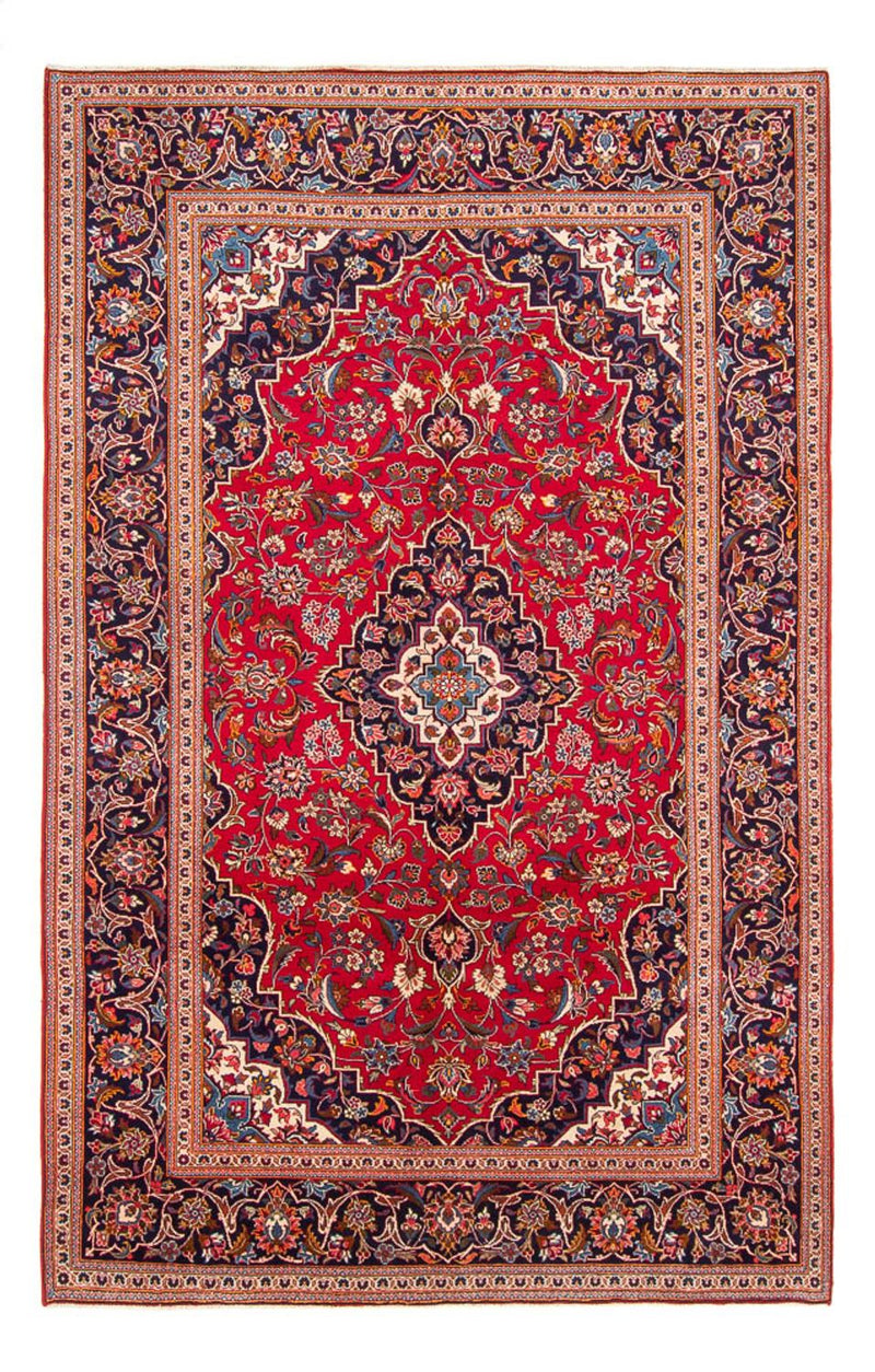 Alfombra persa - Keshan - 293 x 195 cm - rojo