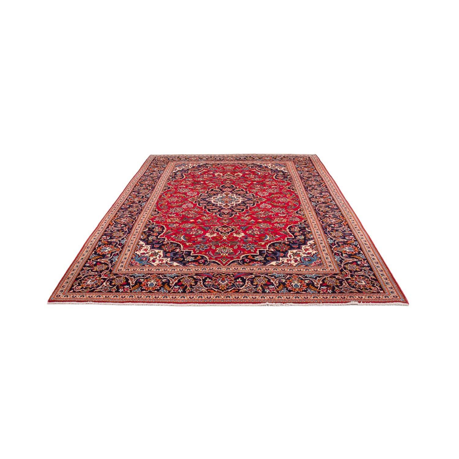Alfombra persa - Keshan - 293 x 195 cm - rojo